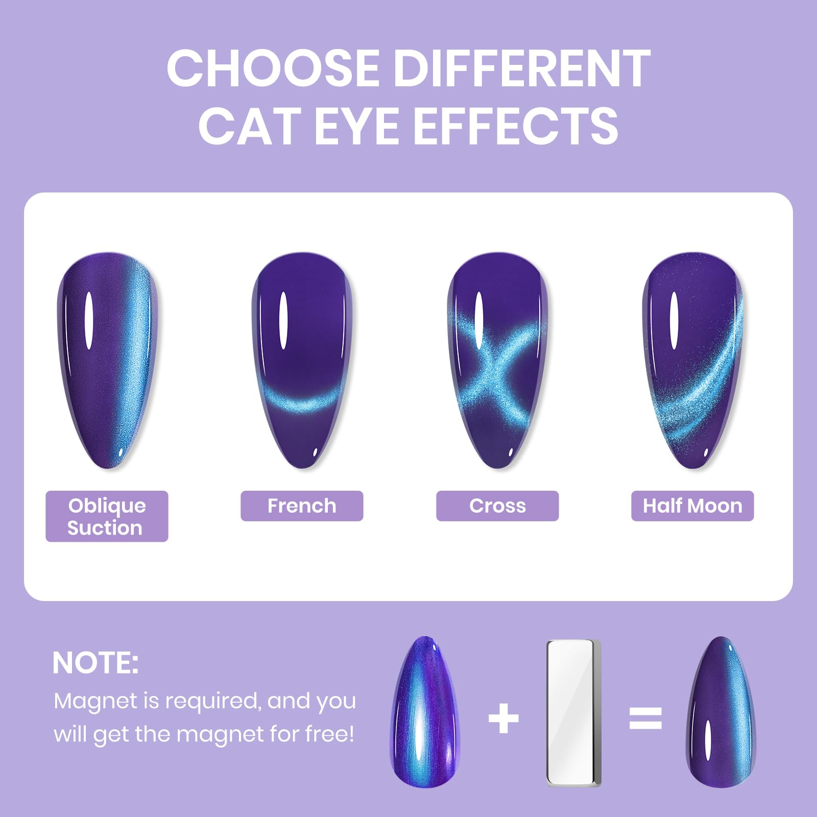 SUPWEE guías de uso con imanes para efecto perfecto.