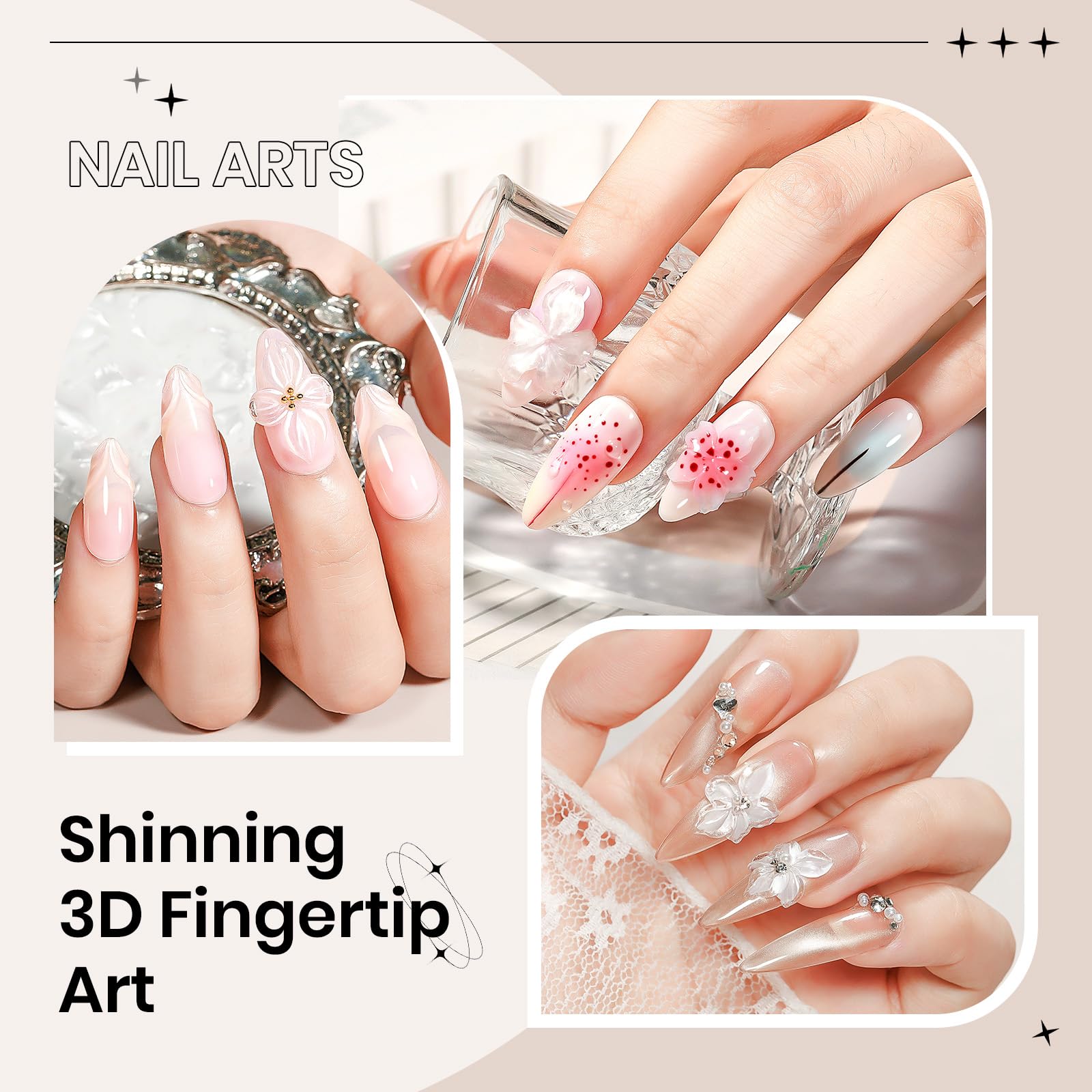 SUPWEE decoraciones de uñas con gel, diseña motivos con facilidad.