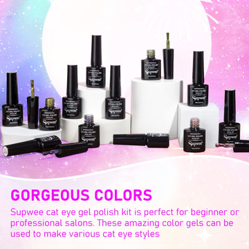 SUPWEE regalo perfecto para uñas con juego de colores y efectos
