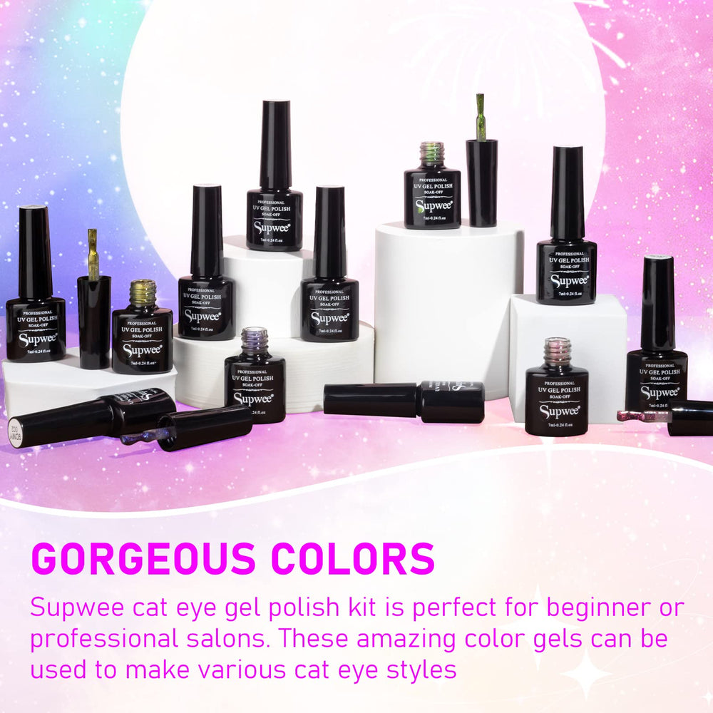 SUPWEE regalo perfecto para uñas con juego de colores y efectos