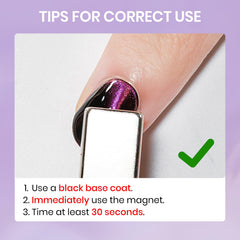 SUPWEE esmalte con imán para crear el efecto cat eye con precisión.