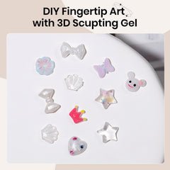 SUPWEE extiende uñas con gel 3D, crea extensiones duraderas.