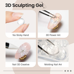 SUPWEE gel sin pegajosidad, aplicación limpia y control de secado.