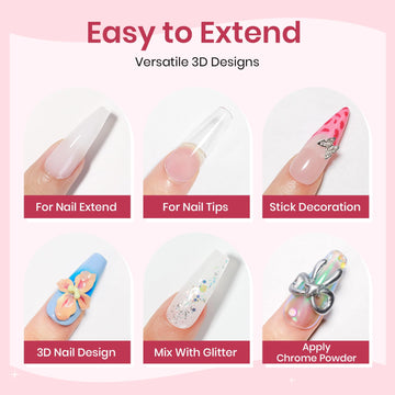 SUPWEE kit uñas 3D para extender y decorar en casa