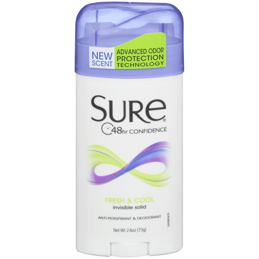 Sure desodorante invisible Fresco y Refrescante, barra para uso diario que ayuda a mantenerte seco y cómodo