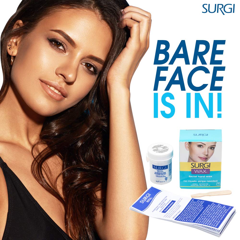 Surgiwax: aplicación precisa en labio superior para resultados suaves.