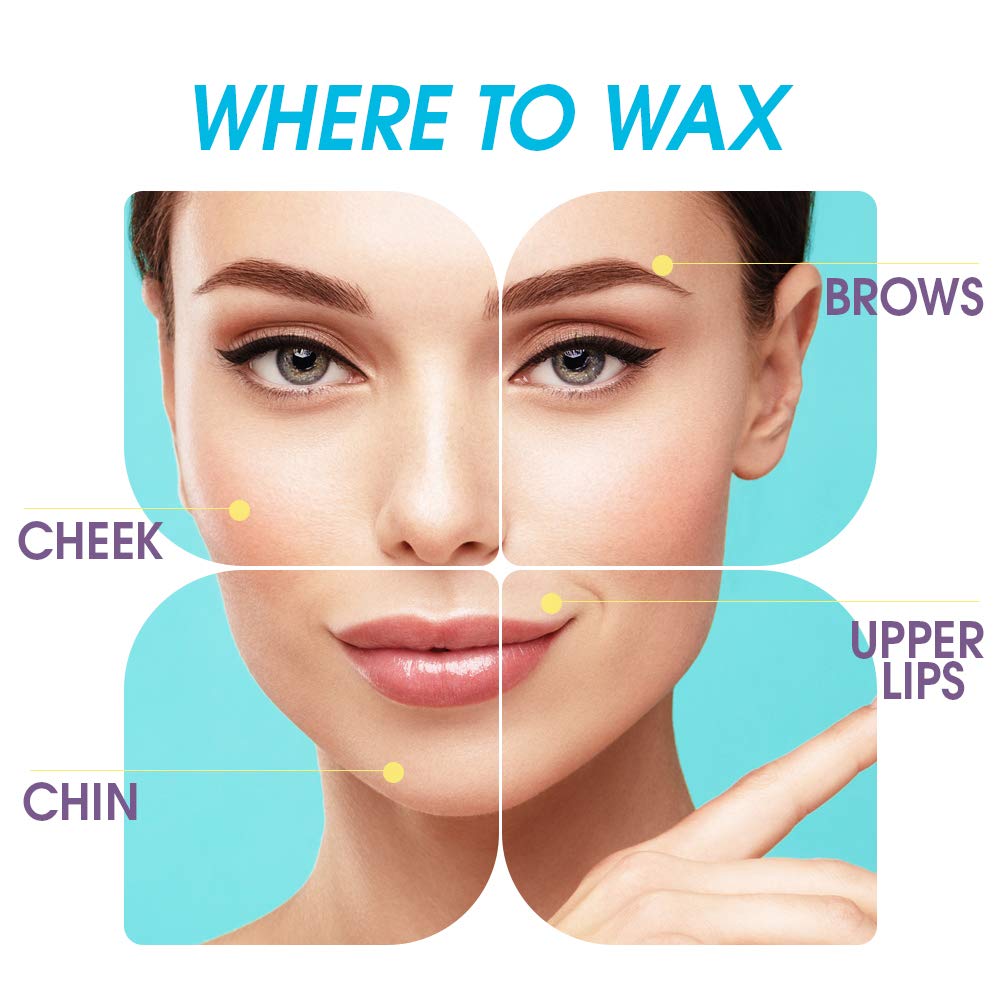Surgiwax: piel suave tras depilación facial con cera dura.