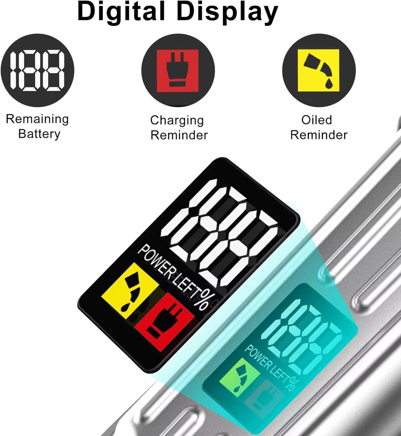 SURKER batería recargable en 3 horas para sesiones prolongadas.
