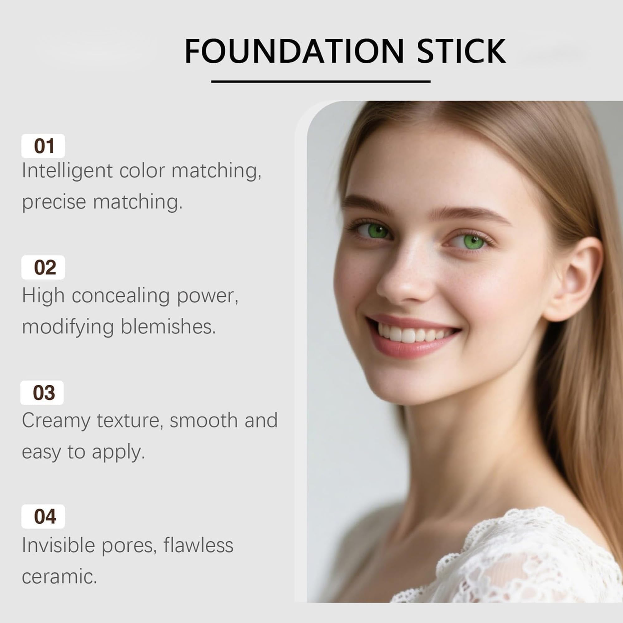 SURORAIN Blanc Cover Cream Stick V White: tamaño compacto para bolsos