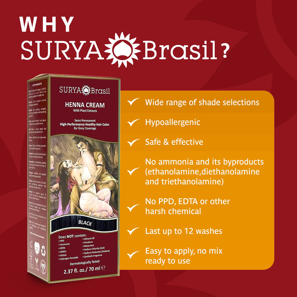 Surya Brasil Henna premiada en belleza natural para color consciente.