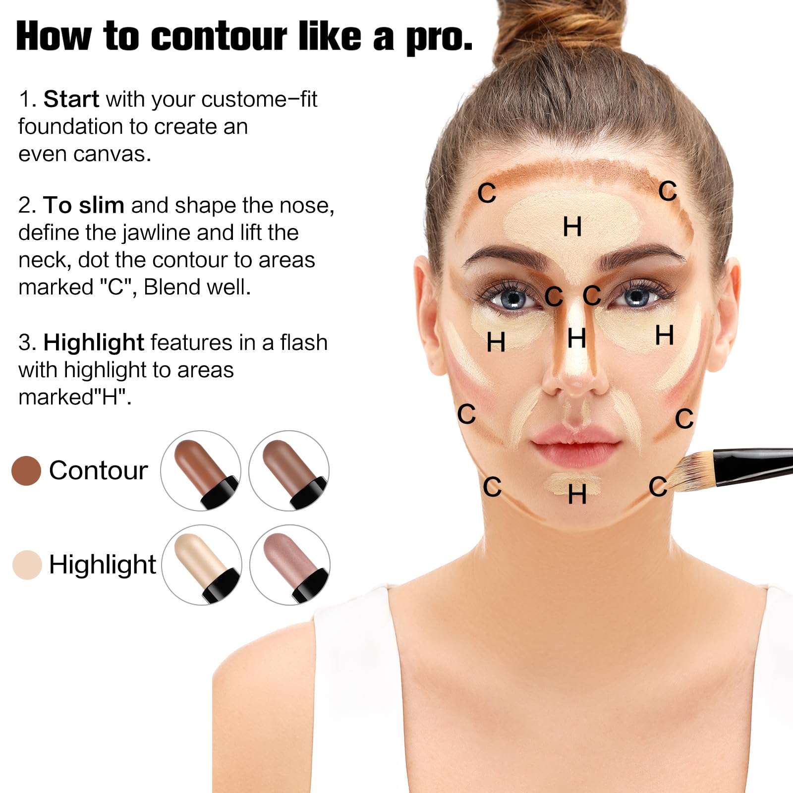 SUSIKEKI Contour Stick: bronceado sutil para acabado luminoso.