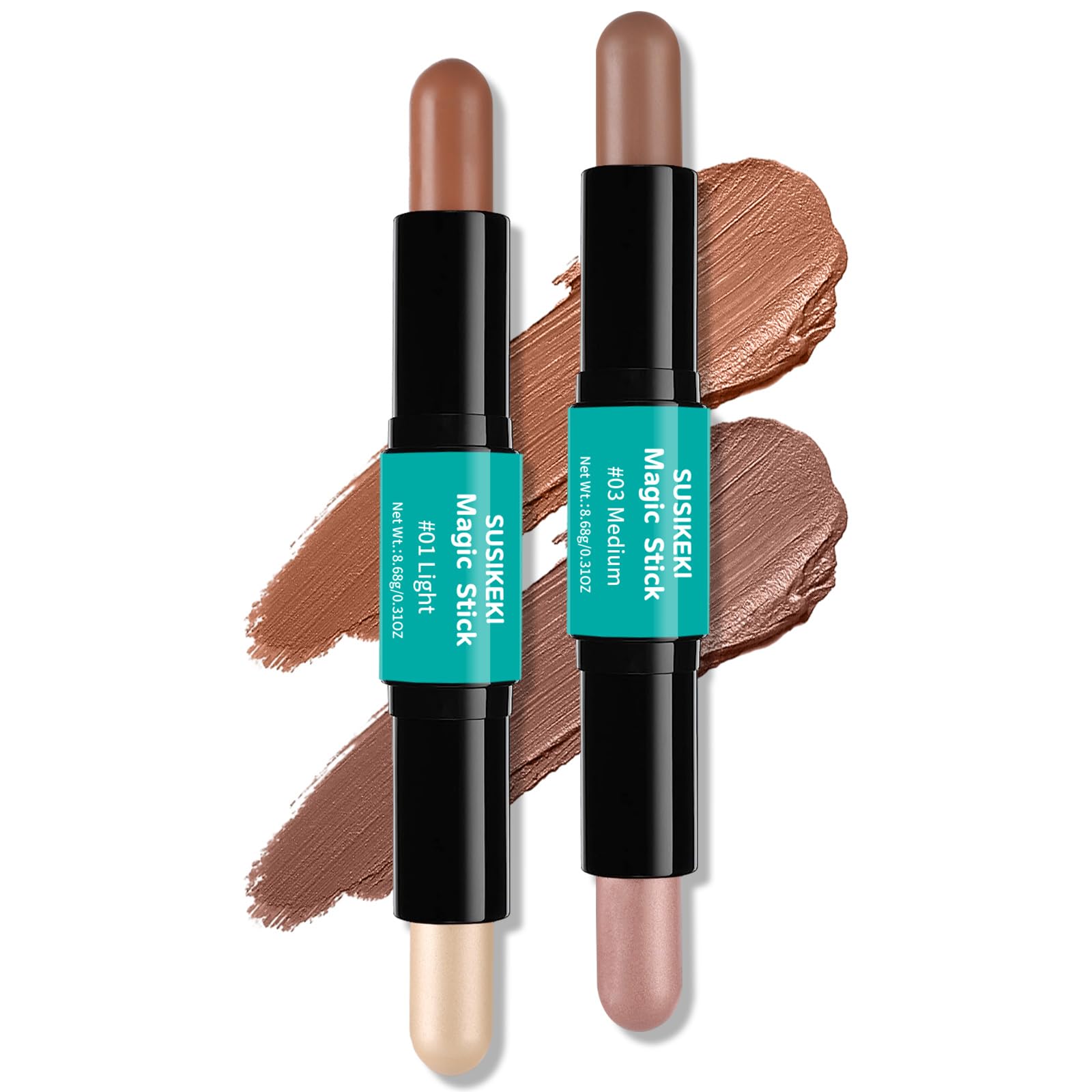 SUSIKEKI Contour Stick: empaque compacto para retoques diarios y viaje.