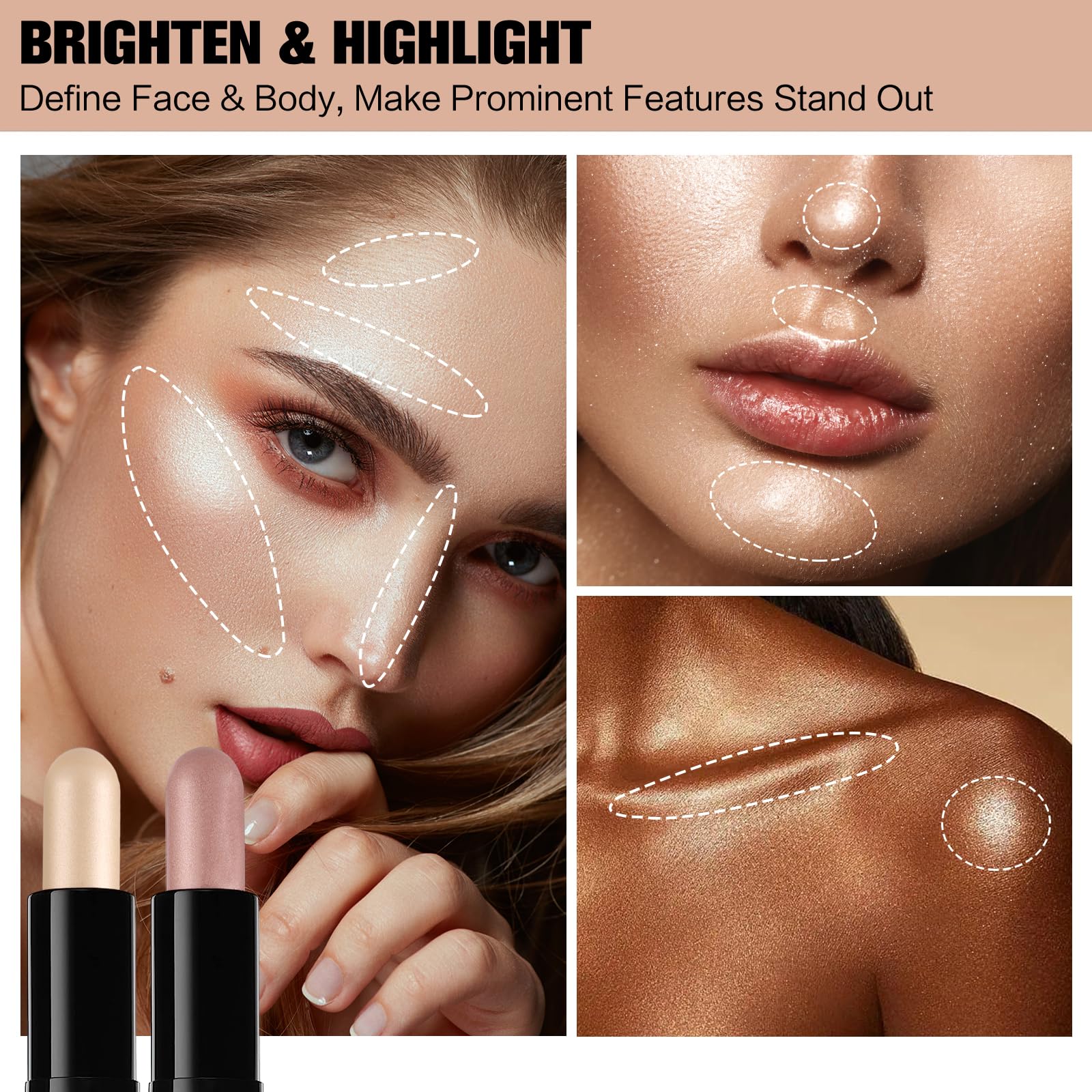 SUSIKEKI Contour Stick: kit de maquillaje portátil para retoques.
