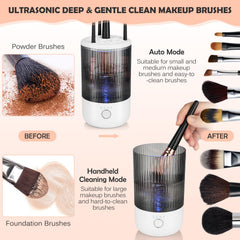 Suteng limpieza profunda de brochas de maquillaje para resultados higiénicos.