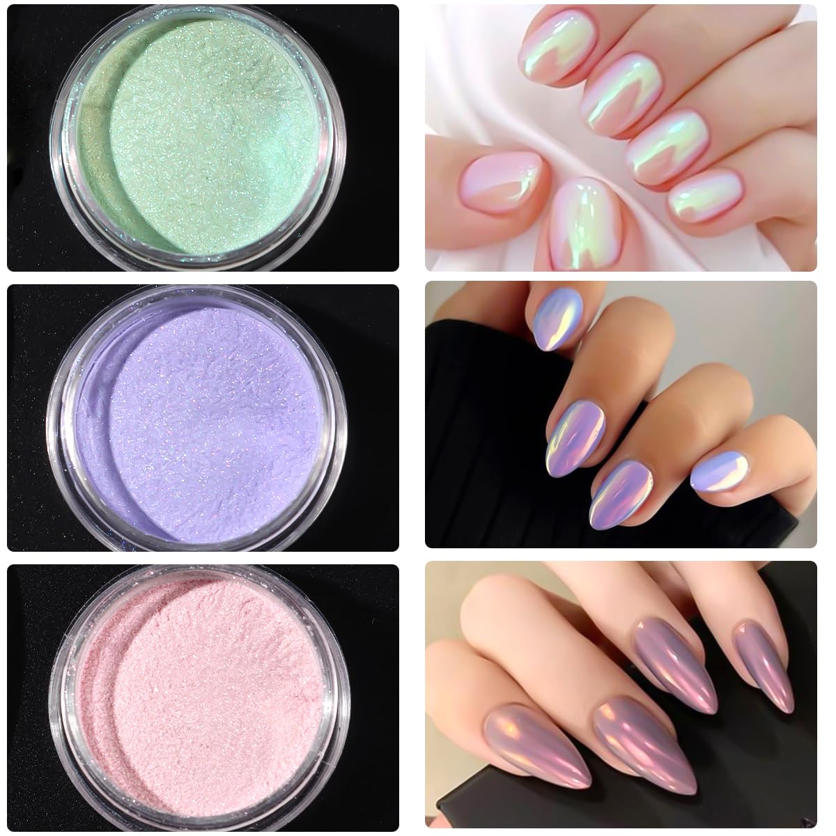 SUTOZMIWE efecto hielo burbujas sirena-aurora para look translúcido.