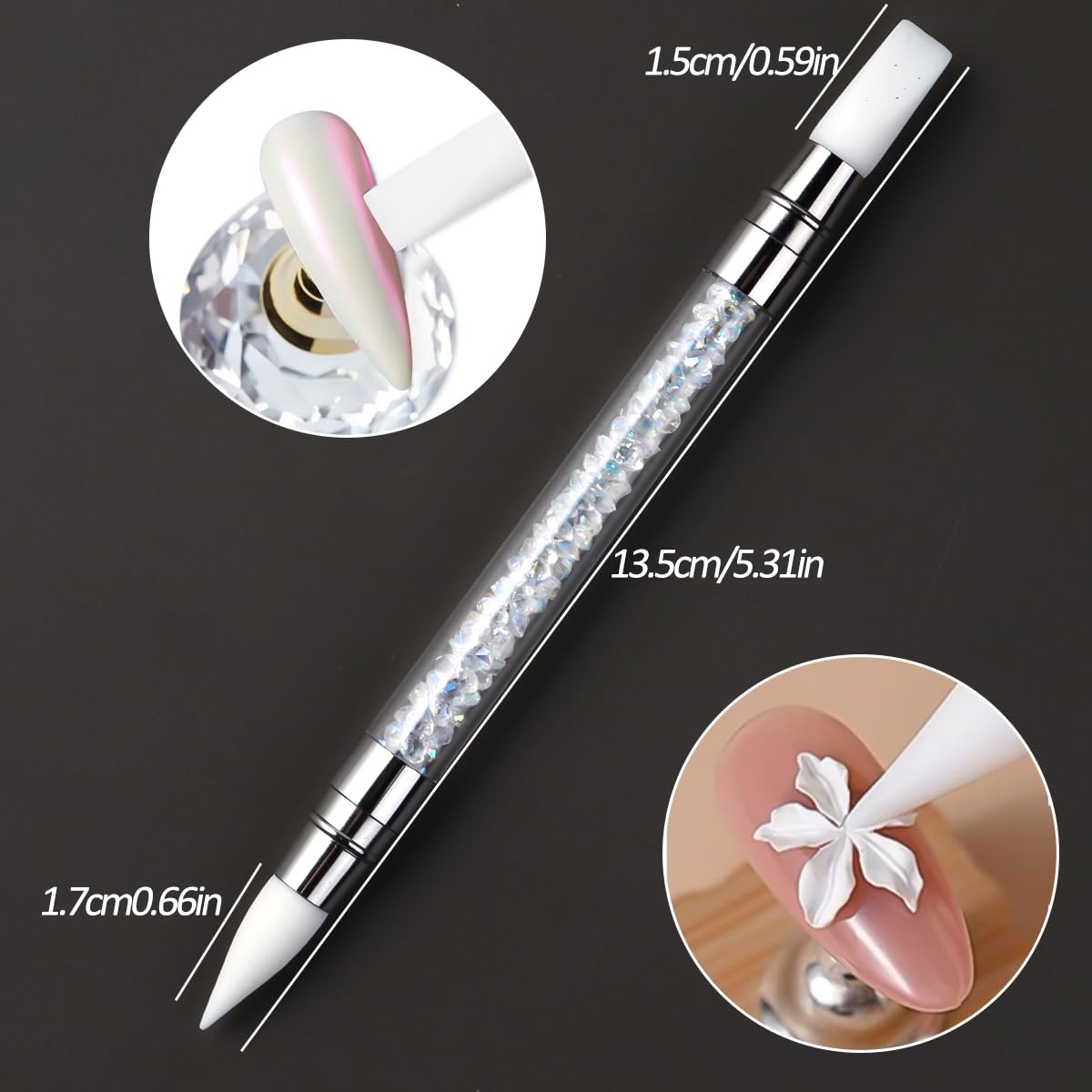 SUTOZMIWE kit destellos sirena-aurora para decoraciones de uñas en casa.