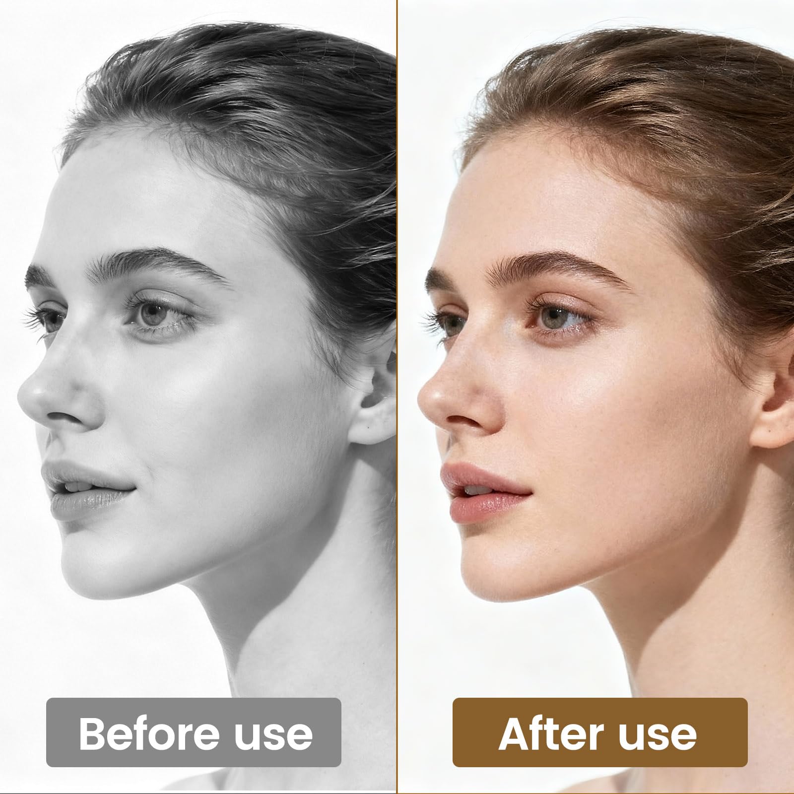 Relajacion facial suave con Sutrtcosg para rutina de autocuidado.