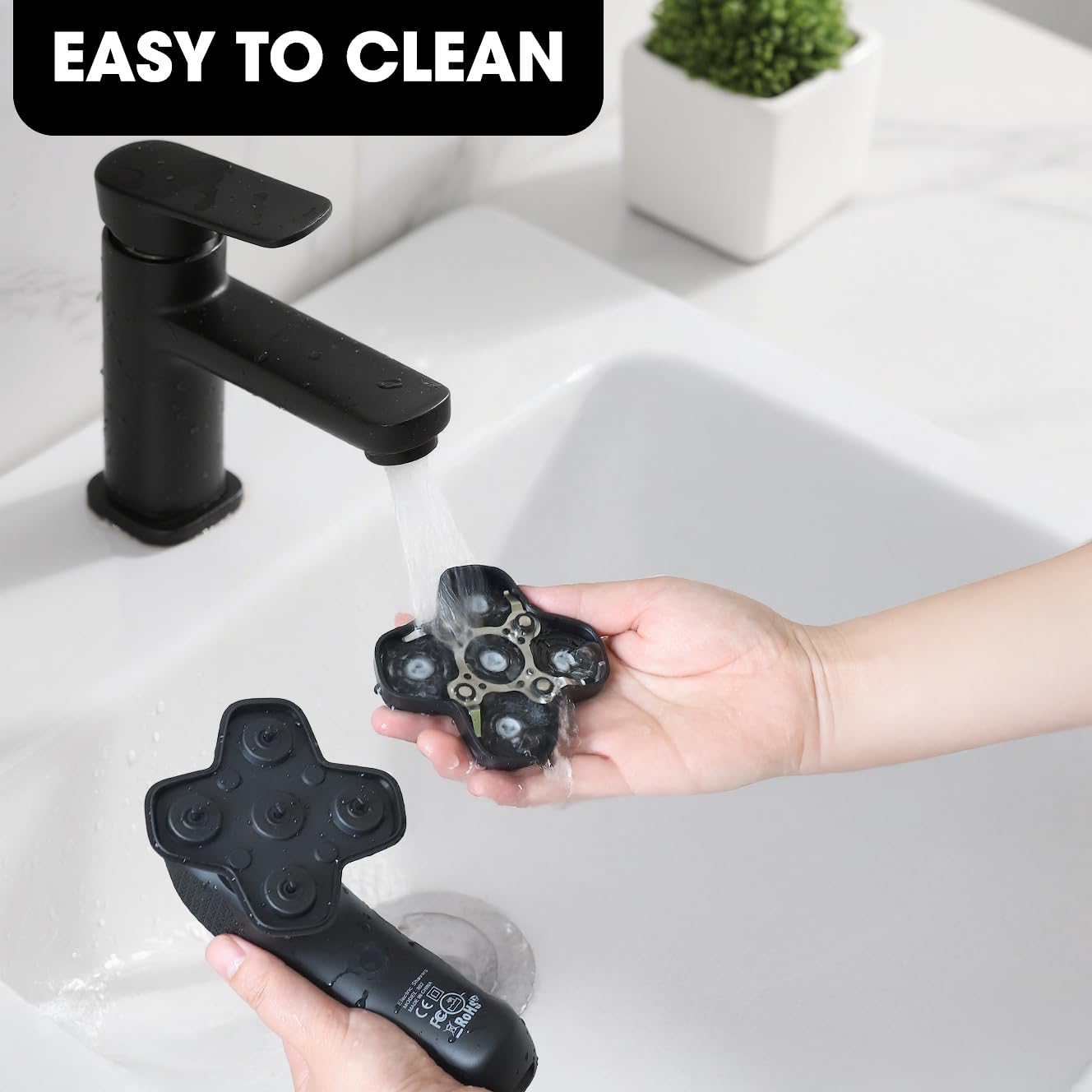 Suttik IPX7 resistente al agua, uso cómodo en ducha
