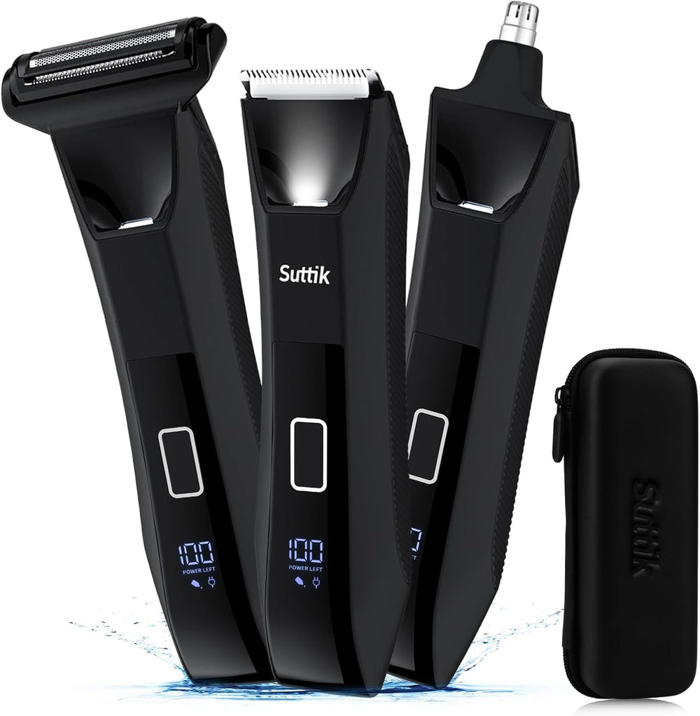 Suttik Manscape con cabezal 3 en 1 para zona inguinal y cuerpo, comodidad diaria