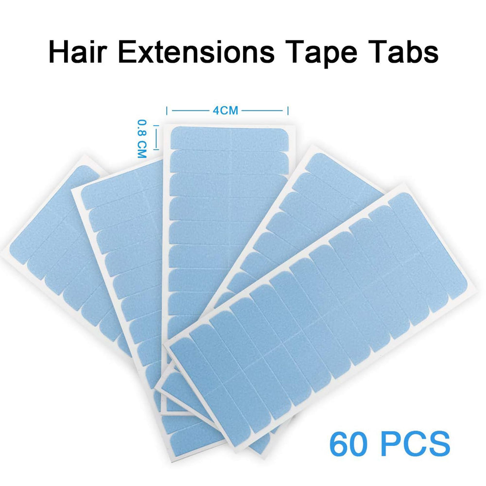 Embalaje SUYYA con tapas adhesivas para extensiones en color azul.