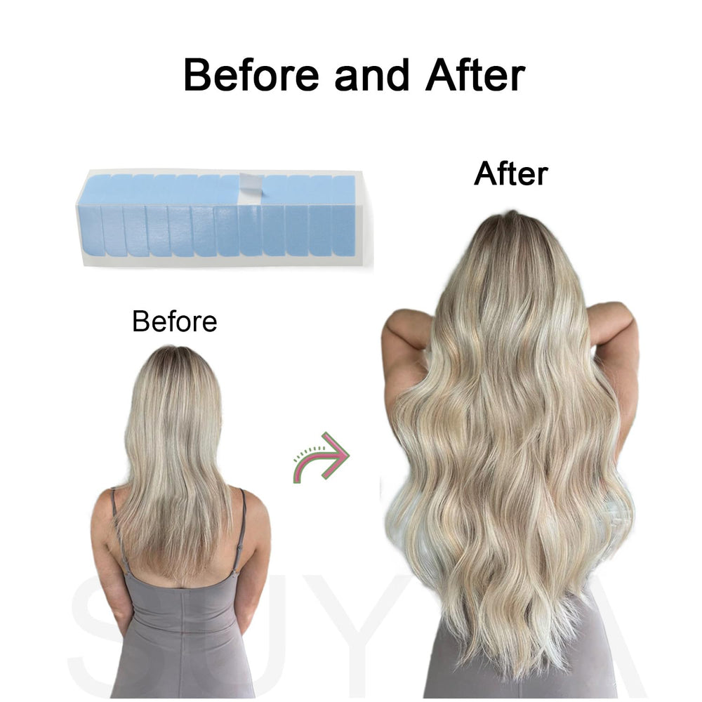 Conjunto de 60 tapas SUYYA en azul para repuestos de extensiones.