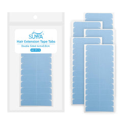 Tapa adhesiva SUYYA de doble cara en azul para fijar extensiones con discreción.