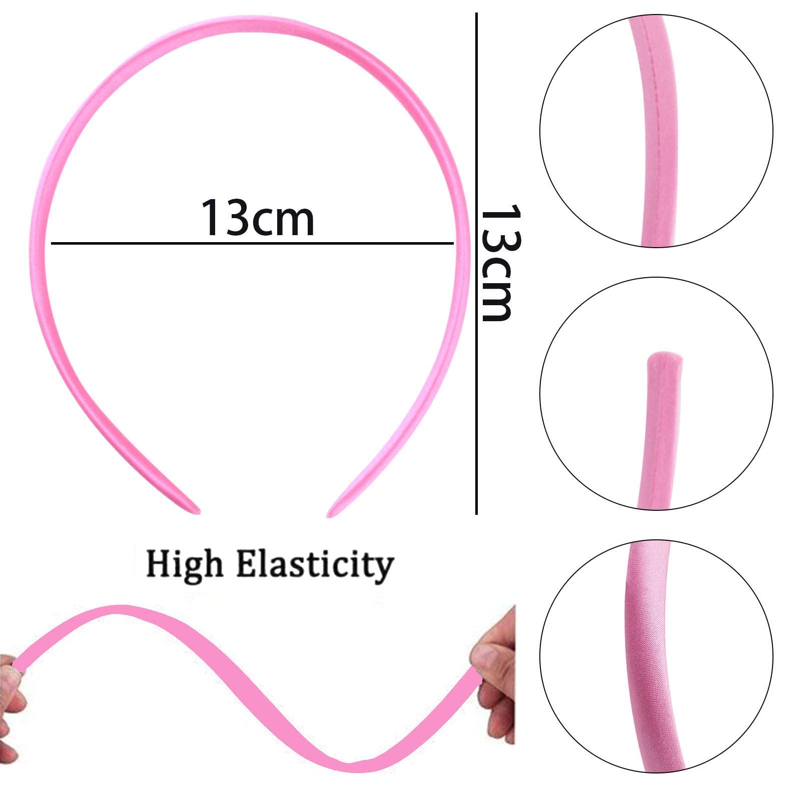 Suyegirl diadema satinada 1 cm, regalo ideal para amigas.