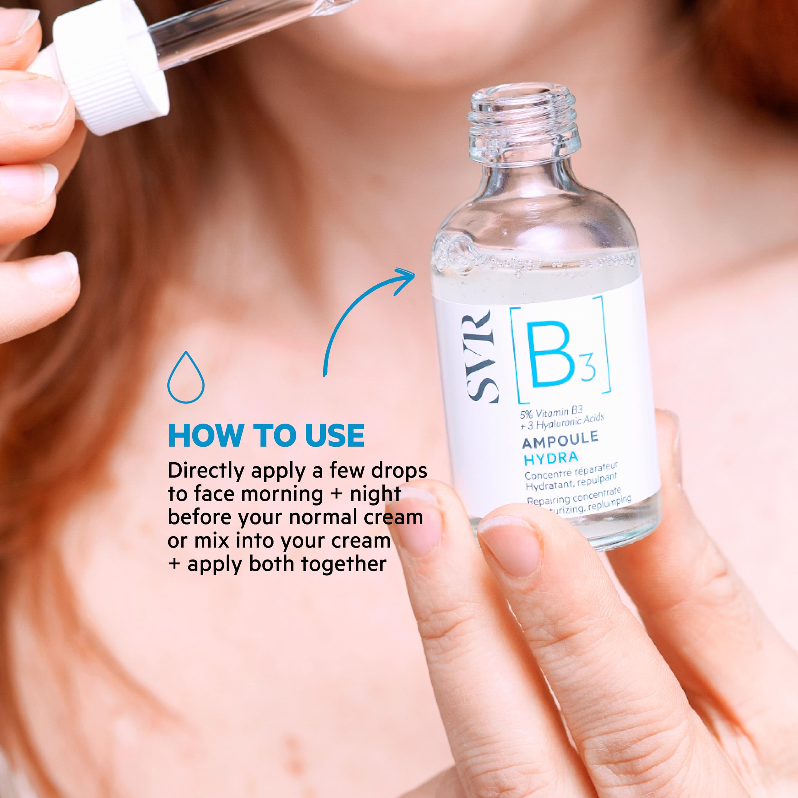 SVR B3 Concentrate ingredientes: niacinamida para reforzar la barrera