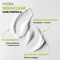 SVR Sebiaclear con ceramidas para restaurar la barrera cutánea y confort diario.