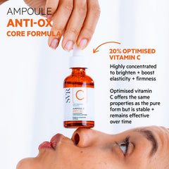 SVR suero de vitamina C, aplicación diaria para cuidado sencillo.