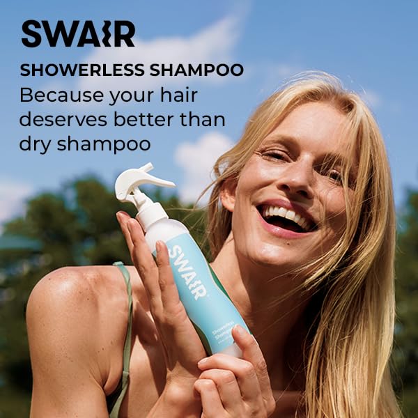 SWAIR Showerless Shampoo rociado fino cubre el cabello