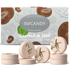 SWCANDY bombas de ducha coco menta pack completo para spa en casa