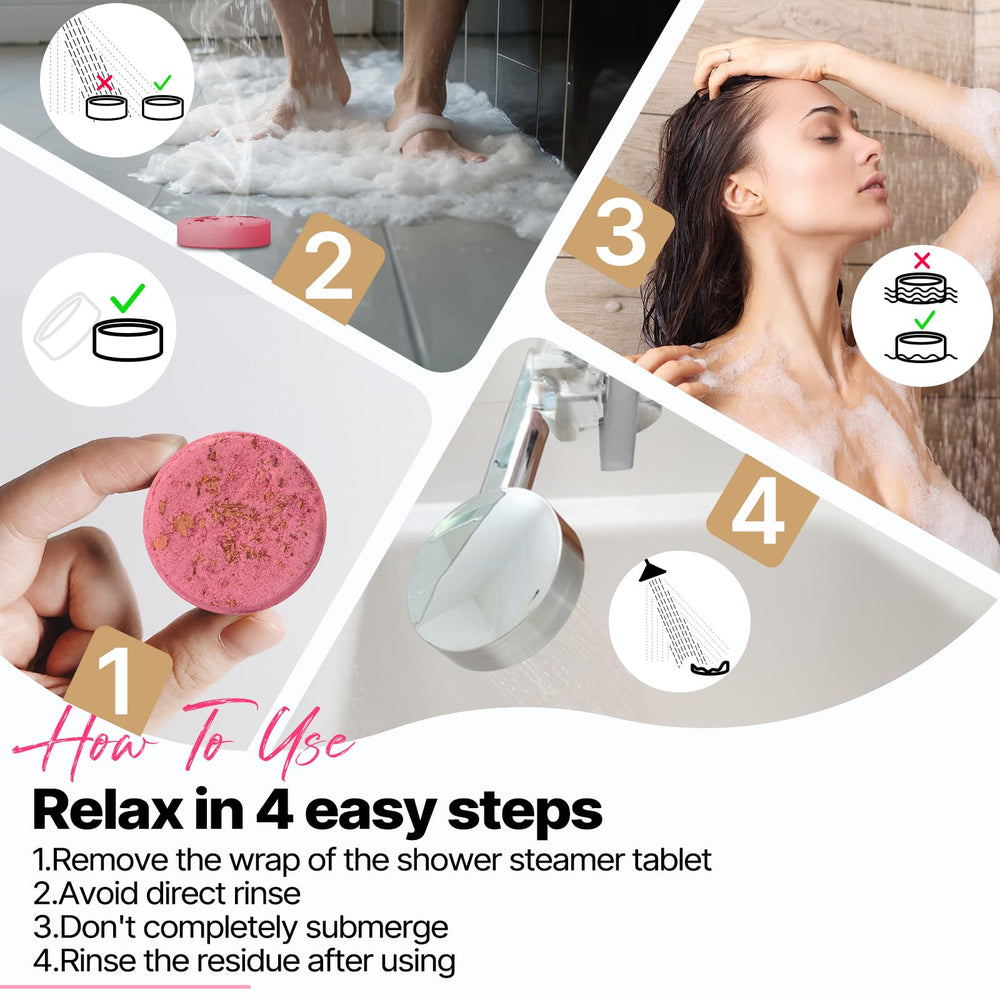 SWCANDY Bombas de ducha jazmín sándalo para spa en casa