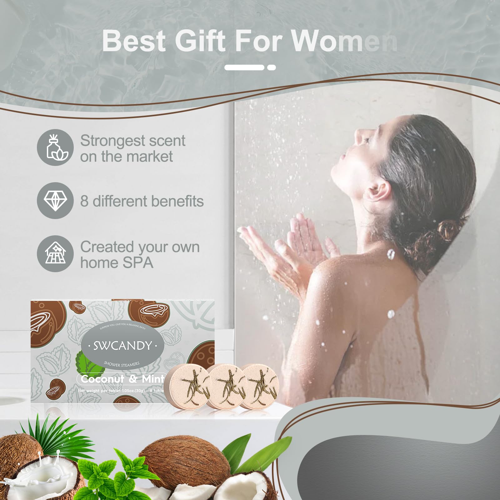 SWCANDY fragancia dura aroma largo ideal para ducha