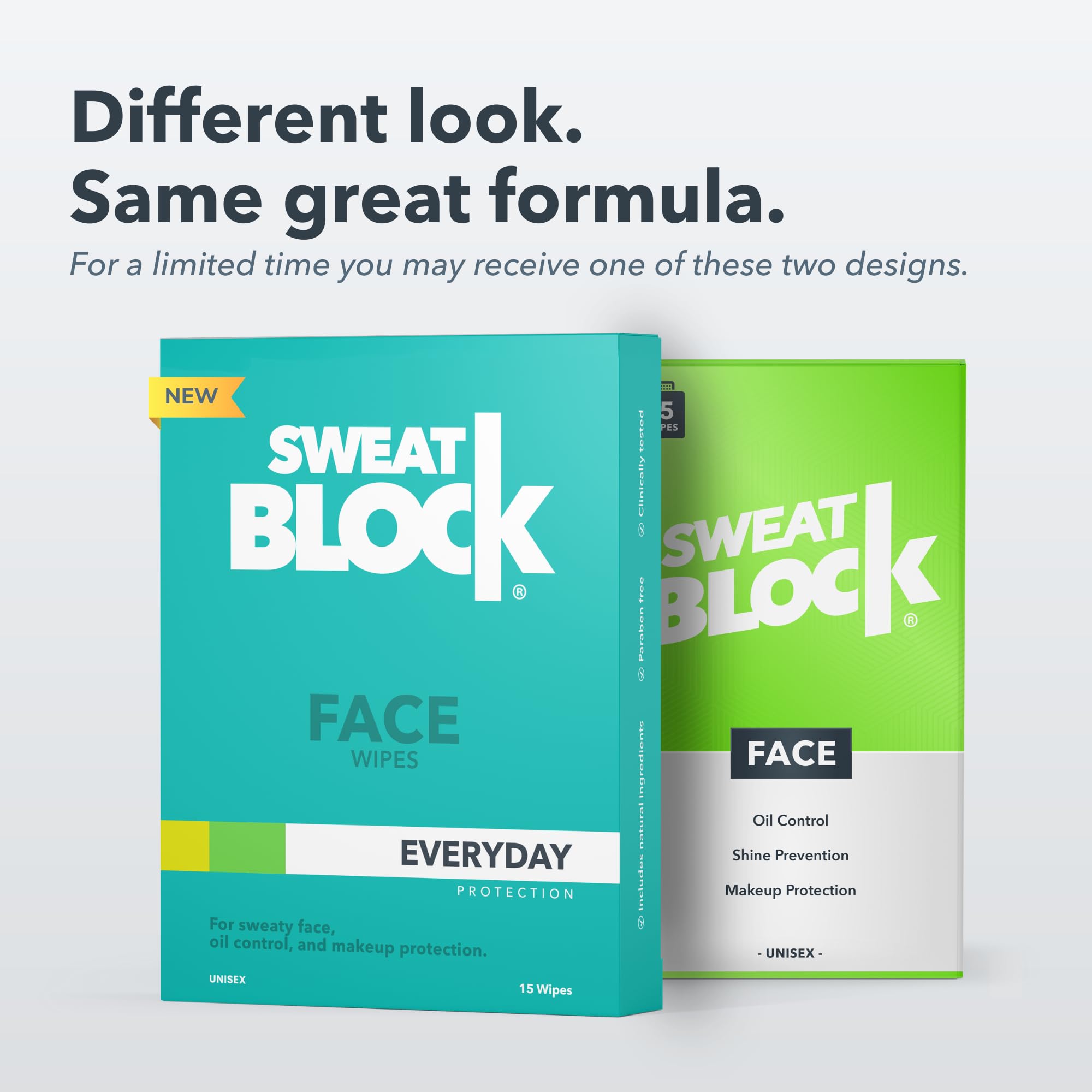 SweatBlock: aplicación en el rostro y áreas propensas al sudor.