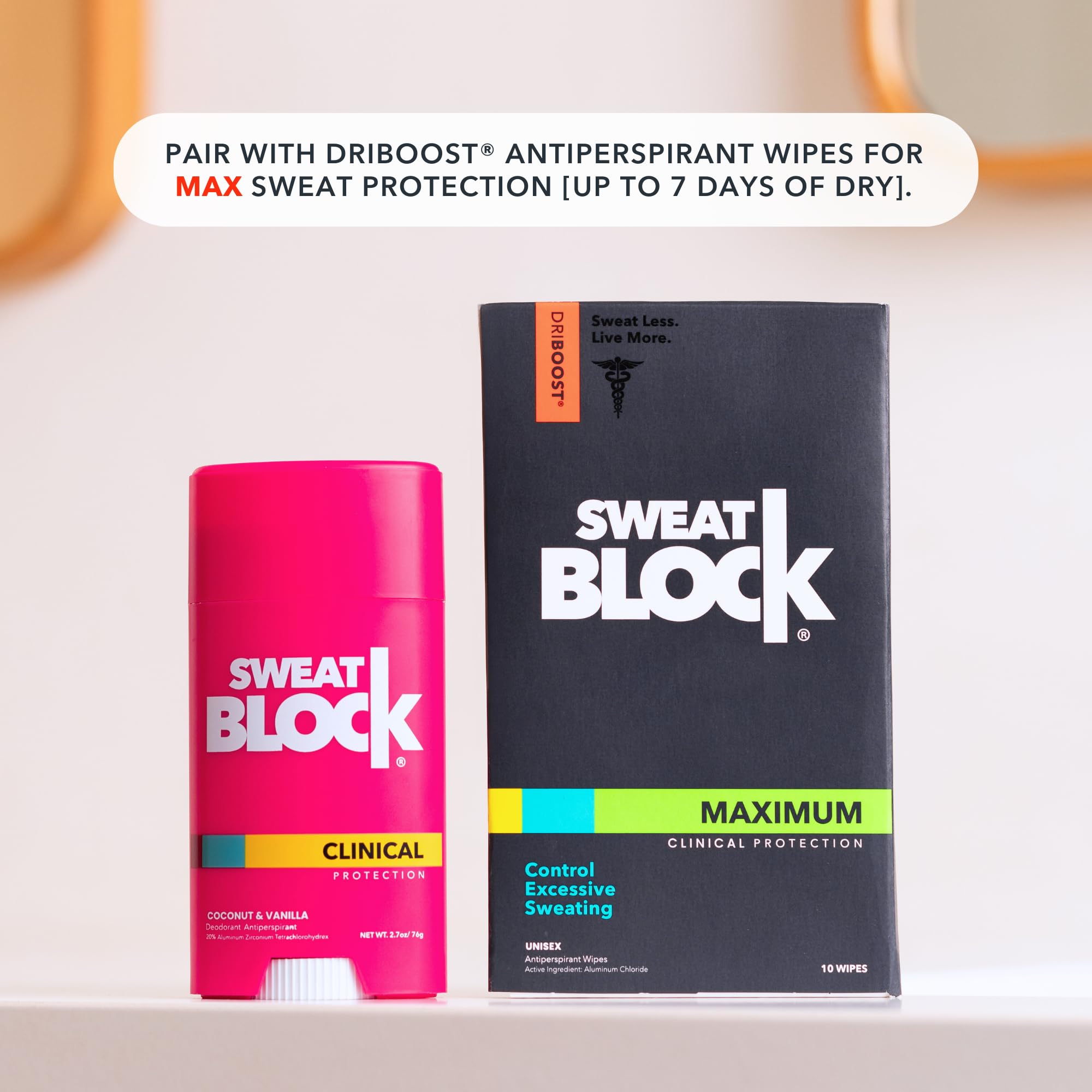 Protección duradera para días ocupados con SweatBlock Mujer y fragancia agradable.
