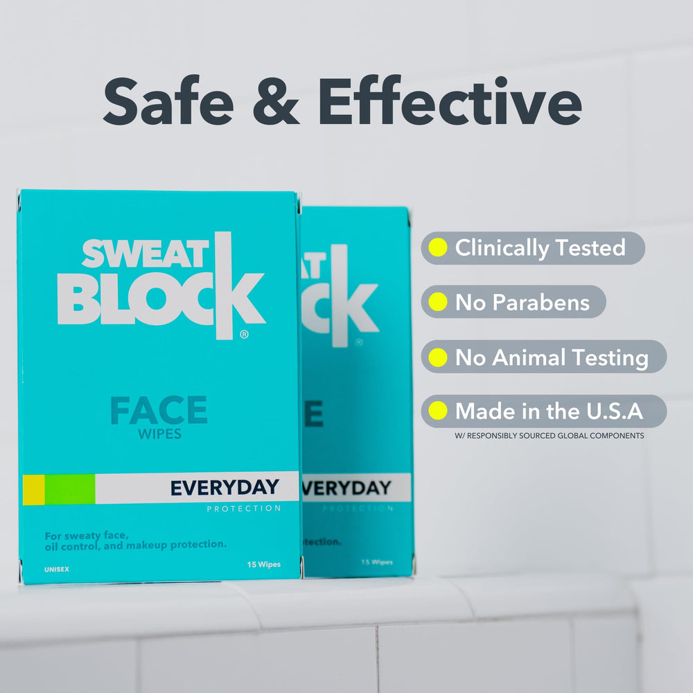 SweatBlock: empaque práctico y diseño compacto para viaje.