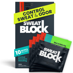 Lingette SweatBlock offrant une protection antiperspirante durable pour les aisselles.