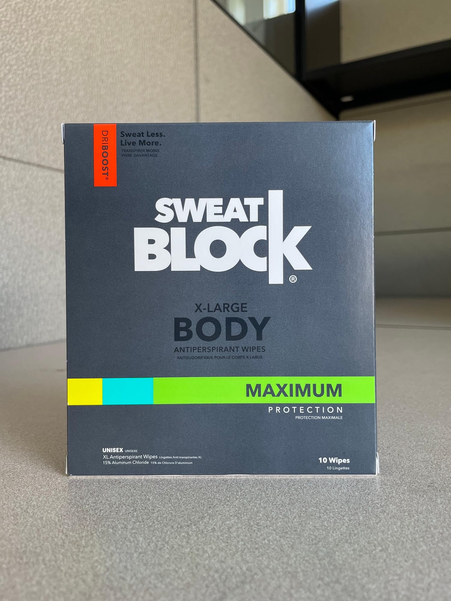 Sin fragancia SweatBlock, protección suave para la piel.