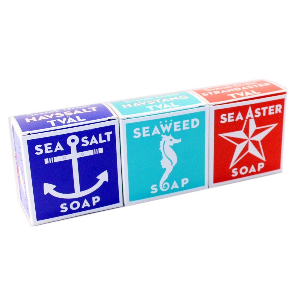 Savon Swedish Dream, trio aster-marins: douche rafraîchissante et texture onctueuse.