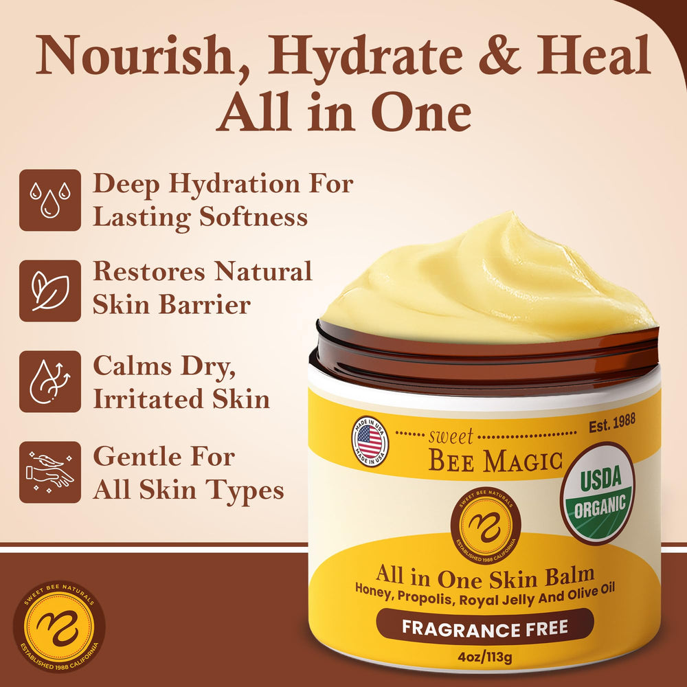 Sweet Bee Naturals textura crema suave para uso diario.
