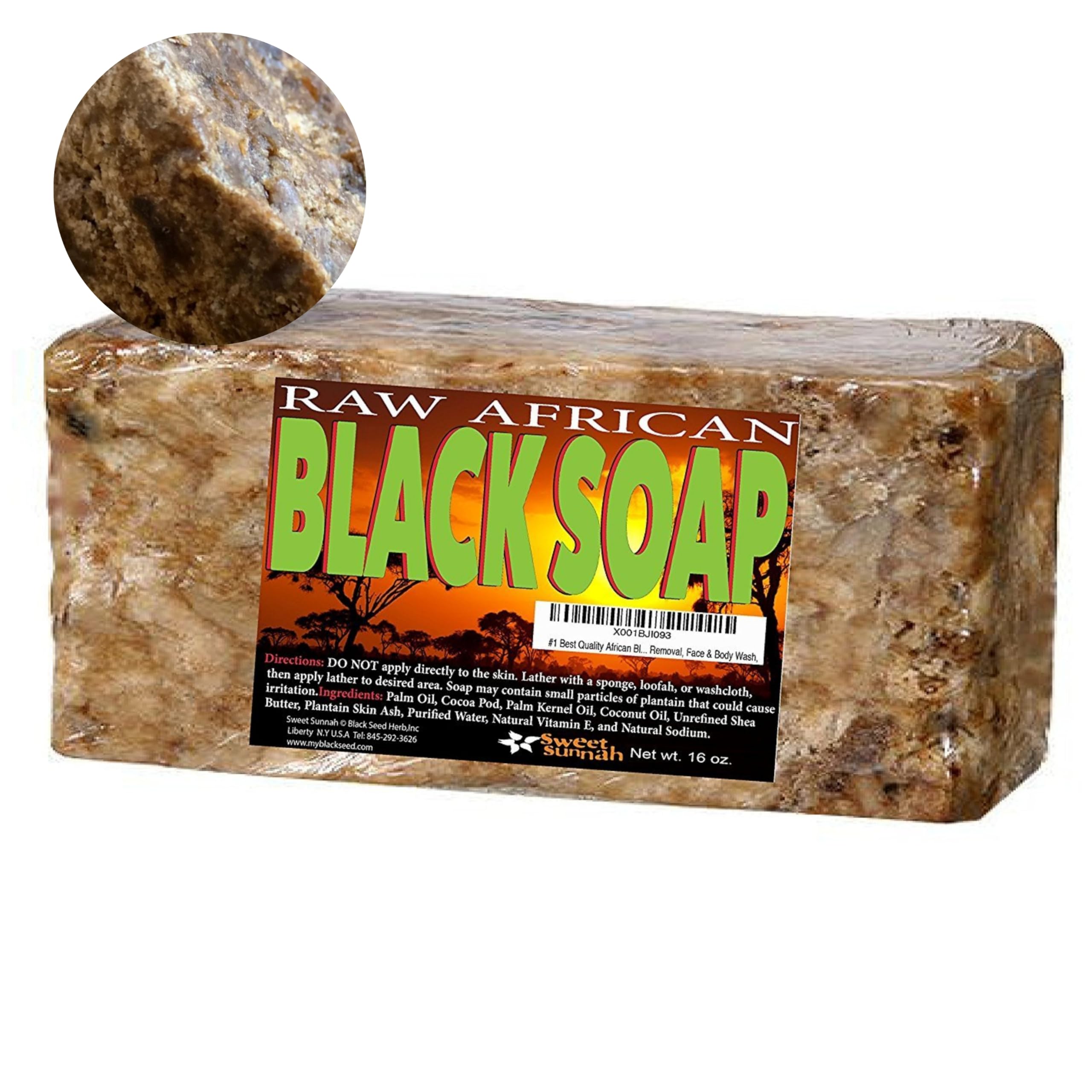 Sweet Sunnah Black Seed soap 1 lb bulk packshot highlighting authenticity and bulk value