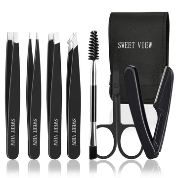 Pinzas SWEET VIEW para cejas, enfoque en precisión para dar forma con control