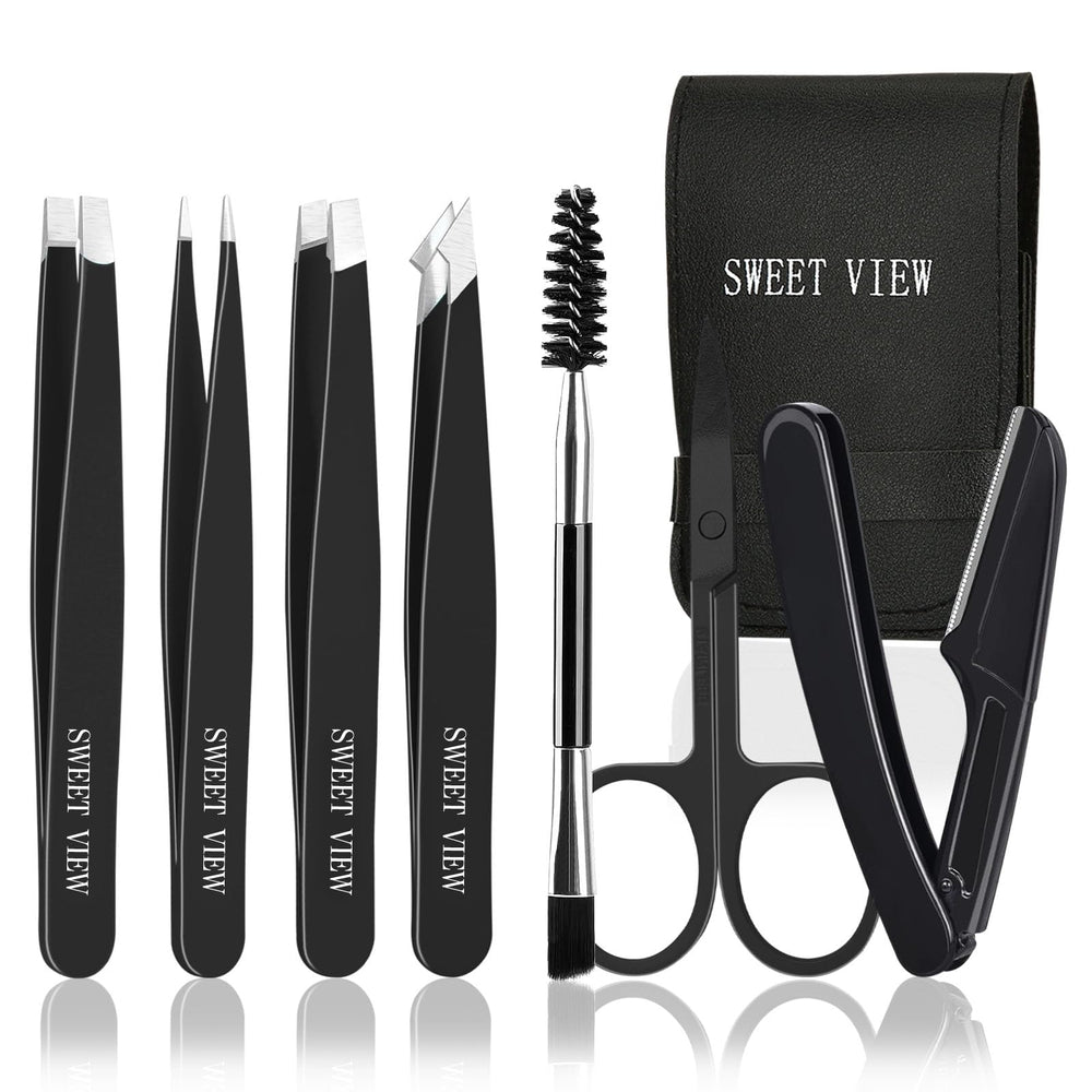 Pinzas SWEET VIEW para cejas, enfoque en precisión para dar forma con control