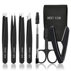 Pinzas SWEET VIEW para cejas, enfoque en precisión para dar forma con control