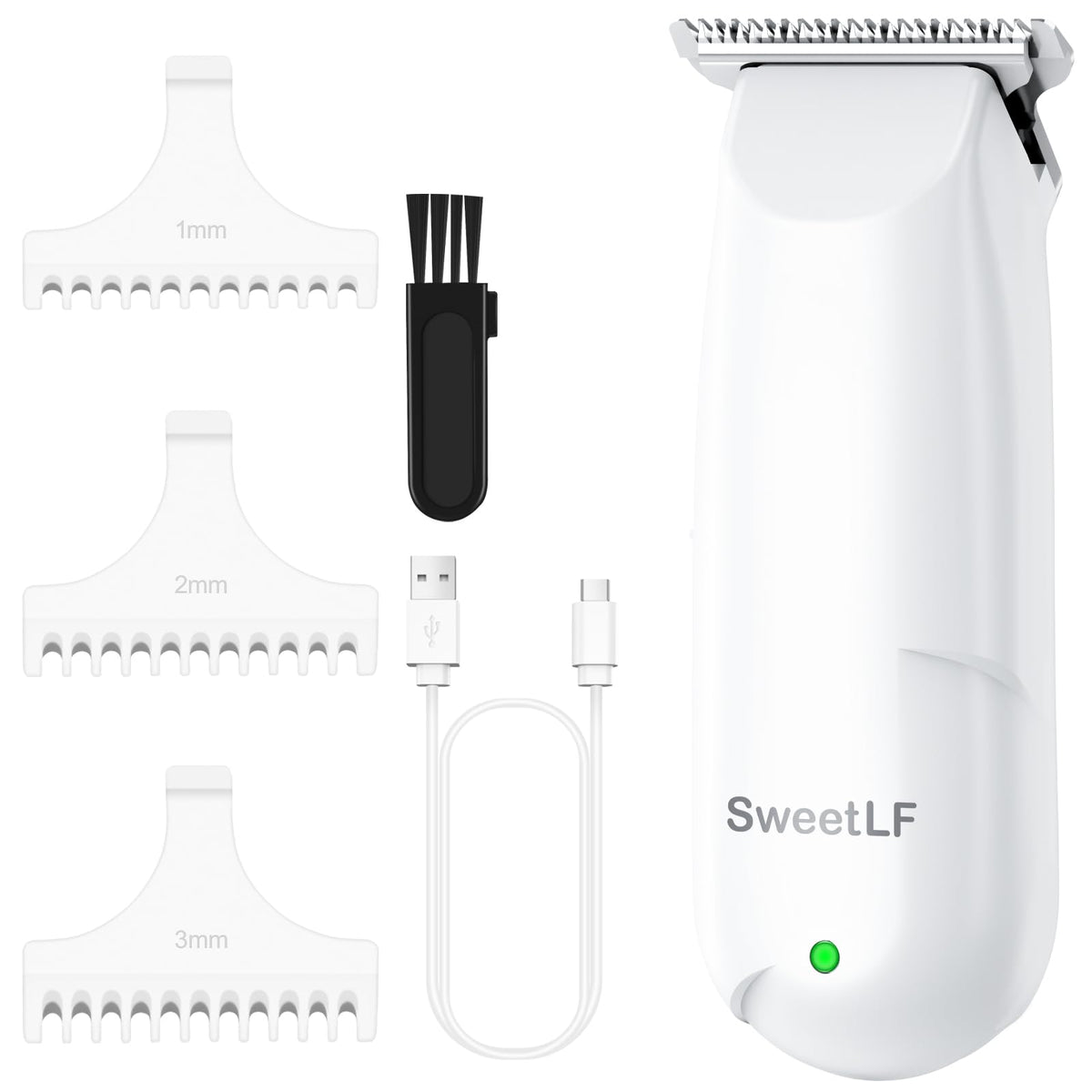 SweetLF cortapelos inalámbrico y silencioso para cortes suaves en casa