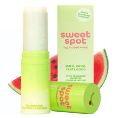 Sweetums SweetSpot sandía: perfume sólido portátil para uso diario.
