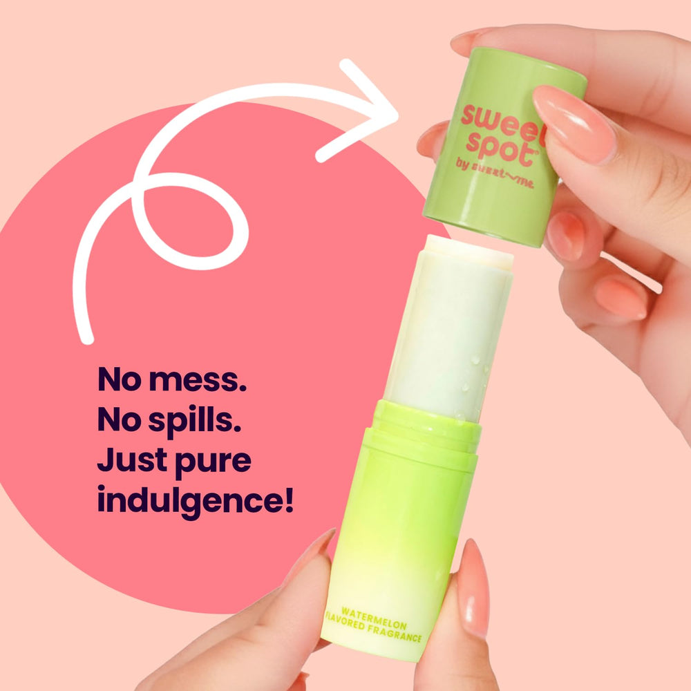 Barra de perfume SweetSpot sandía: aplicación limpia y sin grasa.