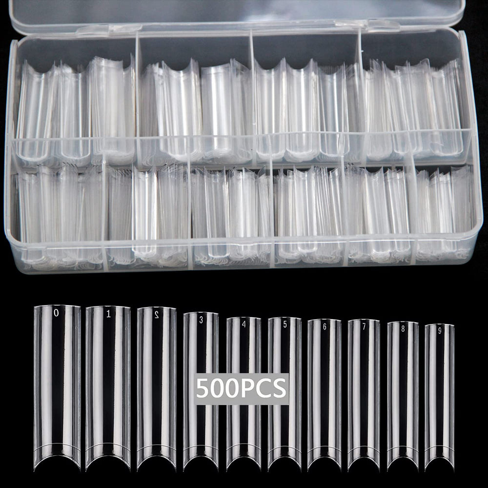 Puntas Swetidy rectas y transparentes para manicuras limpias