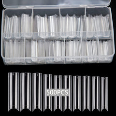Puntas Swetidy rectas y transparentes para manicuras limpias